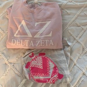 Delta zeta sweatshirt tank top bundle